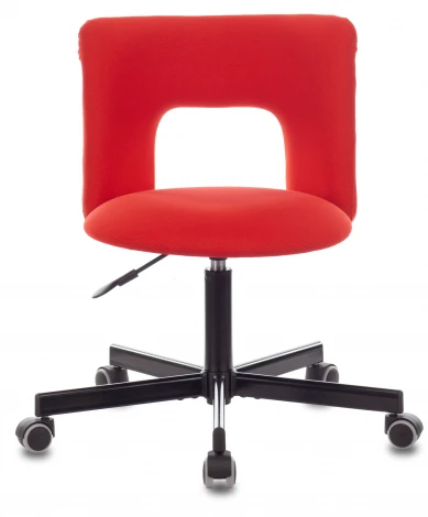 Кресло Бюрократ KF-1M красный 26-22 крестовина металл черный