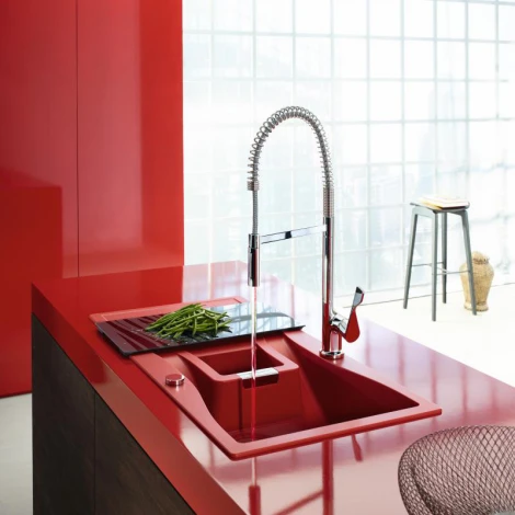 Смеситель Axor Citterio Semi-Pro 39840000 для кухонной мойки, хром