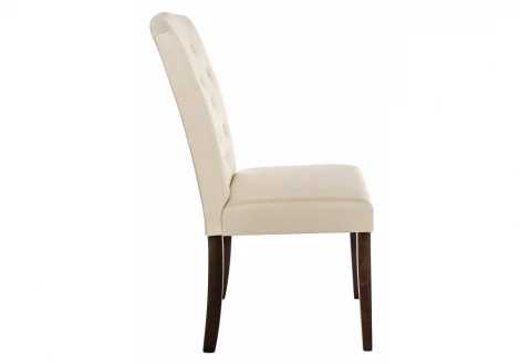 Обеденный стул Woodville Menson dark walnut / fabric cream 11023