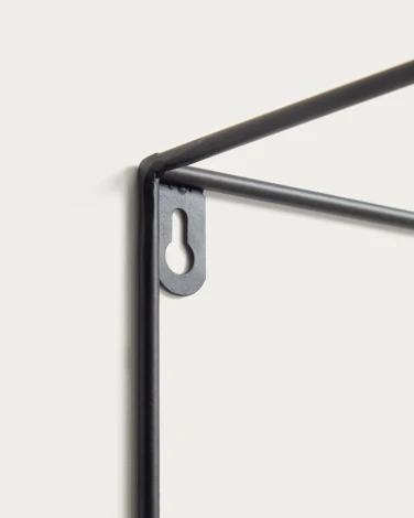 Полка La Forma (ex Julia Grup) Nils (Черный/ Металл,Сталь)