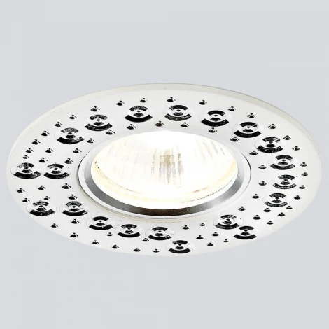 Встраиваемый точечный светильник Ambrella Алюминий С Узором A801 W (220V)