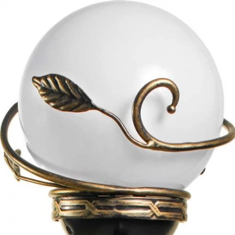 Наземный фонарь Кузнечное дело Галактика 24-002-ЧЗ (220V, ковка, шар, листья, под старину, IP54)