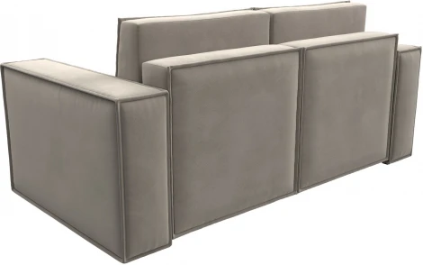 Диван прямой Куба мини (Бежевый/Микровельвет) Лига Диванов арт.121877