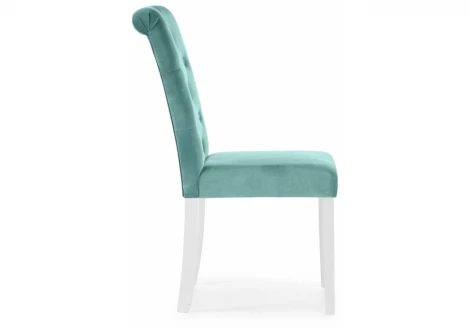 Обеденный стул Woodville Amelia white / fabric tiffany 11584