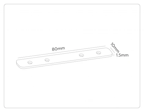 Комплект прямых соединителей для шинопровода Magnetic standard 48V 10mm 2шт Ambrella Track System GL2006