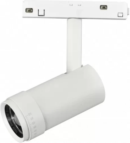 Трековый магнитный светильник 48V iLedex Vision48/22 ZOOM 4822-020-D47-10W-10/60DG-3000K-WH (круглые)