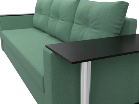 Диван прямой Атланта Лайт со столом справа Лига Диванов (Рогожка) арт.126160