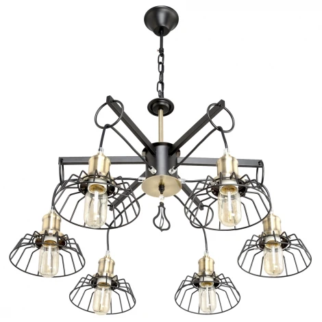 Подвесная люстра RiForma Cord 2-8711-6-BK+AB E27