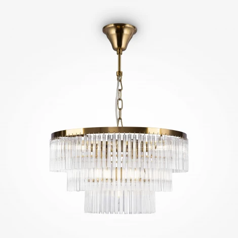 Подвесная люстра каскадная Maytoni Colonne MOD093PL-09BS (220V, на цепи)