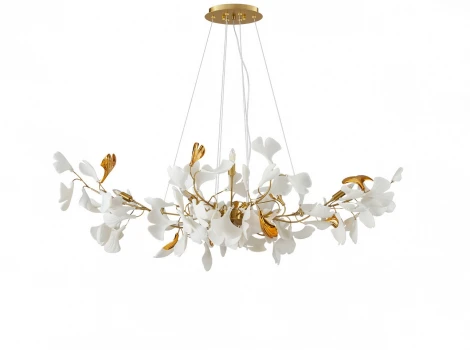 Подвесной светильник Kink Light Сири 07868-6A,36 (220V, на тросе, листья)