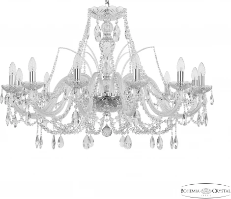 Подвесная люстра Bohemia 105 105/12/360 Ni (220V, подвески, на цепи, подсвечник, свеча)