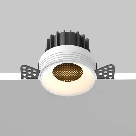 Встраиваемый светильник под гипсокартон Maytoni Round DL058-12W2.7K-TRS-W (LED, 220V, круглые)