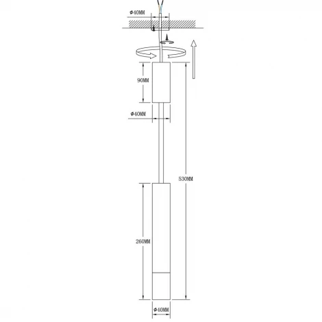 Спот на штанге Arte Lamp Andromeda A2509PL-1WH (LED, 220V)