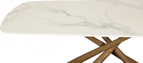 Стол обеденный IST-CASA Неаполь180 TW-1162-T, 180x90x76 см, белый мрамор