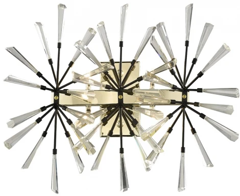 Настенный светильник Floriane WE119.04.301 Wertmark (220V, хрусталь)