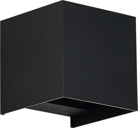 Настенный уличный светильник ST Luce Brik SL9513.401.01 черный/черный LED 1*10W (220V, куб, IP65)