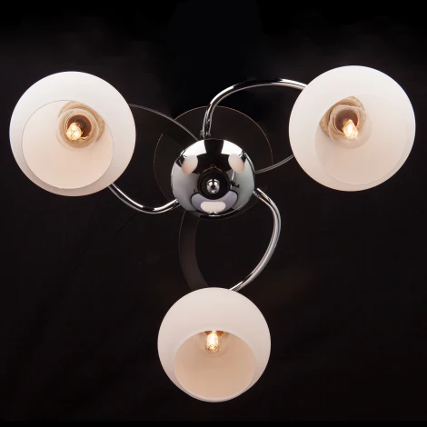 Потолочная люстра Eurosvet 9654 9654/3 хром/венге (220V, шарики)