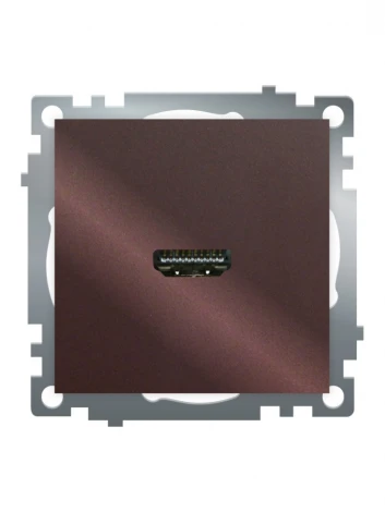 Розетка HDMI (шоколад) Stekker Катрин 50064