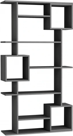 Стеллаж прямой SOTO BOOKCASE LEVE (ЛДСП/Темно-серый) арт.LEV00629