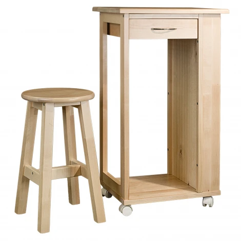 Тумба с табуретом лак Mebelik 008480