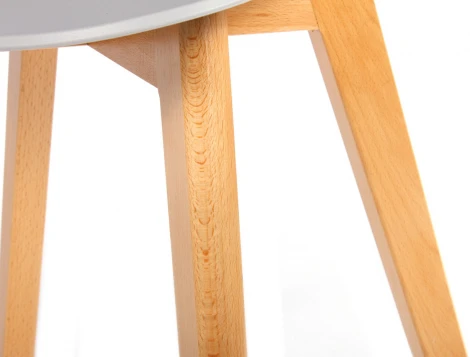 Стул Gracia белый с деревянными ножками Bradexhome арт.FR 0031