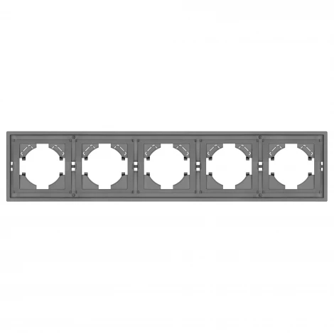 Рамка пластиковая FRM-TENDO-PL-5-GR (Arlight, Графитовый) 053853