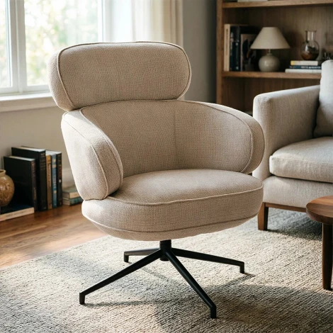 Кресло KING кремовый, шенилл Bradex Home FR 1073