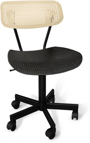 Стул подъемно-поворотный SHT-ST85/S121М бежевый/черный/черный муар Sheffilton 5789354408