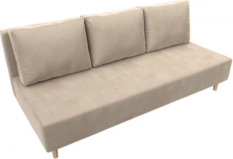 Диван прямой Лига-033 (Бежевый/Велюр) Лига Диванов арт.121088