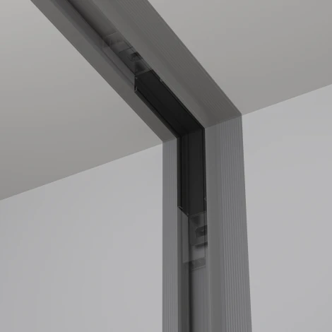 Коннектор угловой внутренний, встраиваемый, черный Maytoni Accessories for tracks Basity TRA172ICL-12B