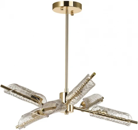 Потолочная люстра на штанге Lumion Georgia 6537/6C золотой G9 6*25W 220V