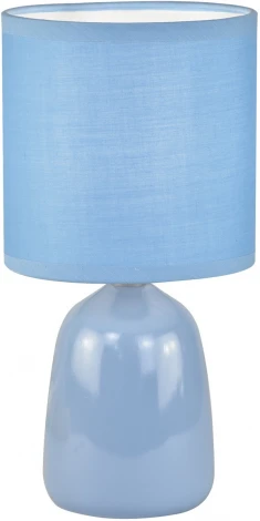 Настольный светильник Escada Denton 10167/L Blue 1х40Вт Е14, керамика/ткань, голубой