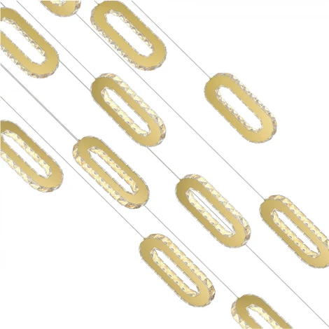 Подвесной светильник каскадный ST Luce Allungo SL6506.203.12 Золотистый/Золотистый, Прозрачный LED 12*9W (220V, на проводе)