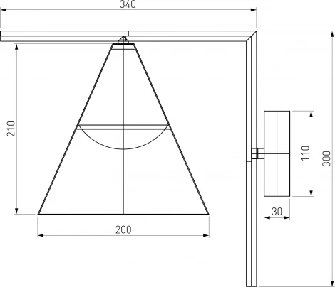 Настенный уличный светильник Elektrostandard Bevel 35184/D черный (LED, 220V, IP54)