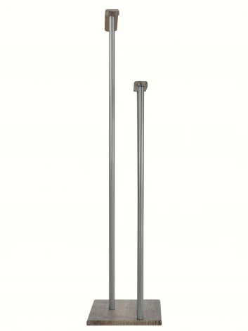 Вешалка костюмная Дэви 1 металлик/дуб крымский состаренный от фабрики Mebelik