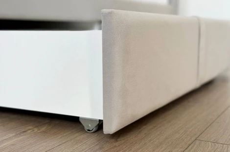 Кровать с ящиками Твикс (Тахта) 90х200 см Mebelson (ДСП/Серый) арт.171564,2173