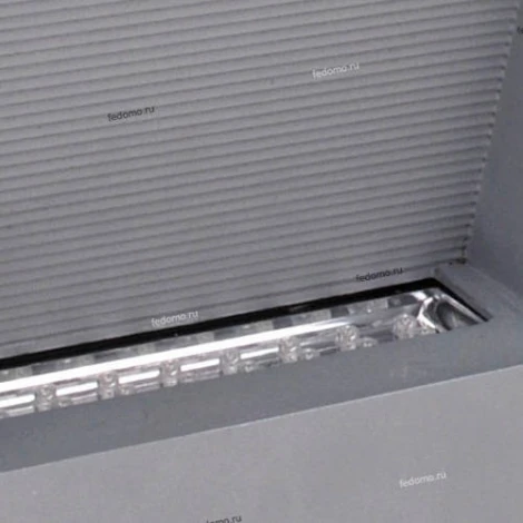 Светильник встраиваемый в стену уличный светодиодный Horoz Pirlanta, 1 лампа, серый с синим