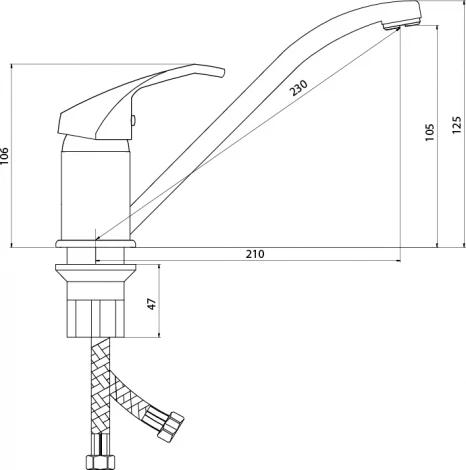 Смеситель Славен Город СЛ-ОД-К21 для кухонной мойки