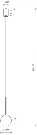 Подвесной светильник Nowodvorski Karo 10305 (220V, на проводе, шар)