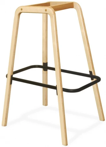 Стул барный Sheffilton SHT-ST34/S94 тихий океан/прозрачный лак/черный