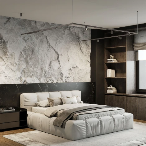 Шинопровод магнитный накладной Titan Line титан 2 м 48V Elektrostandard Magnetic Line 85227/00