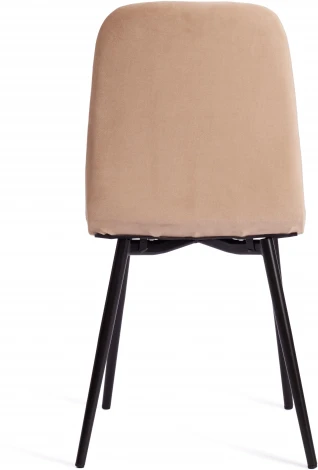 Стул ARC / 1 шт. в упаковке (Велюр,Металл  /Бежевый,Черный)