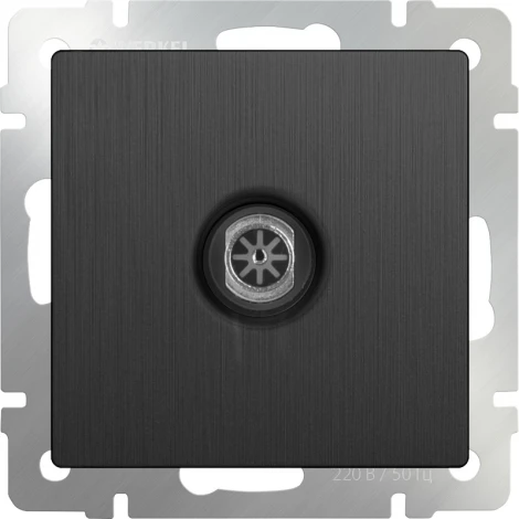 ТВ-розетка оконечная (графит рифленый) Werkel W1183004 (a050758)