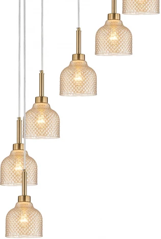 Подвесной светильник 11039/9P Amber Indigo Caramella V000433