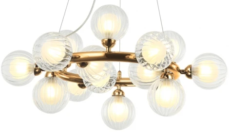 Подвесная люстра Stilfort Shardin 2165/05/15P (220V, на тросе, шарики, молекулы)