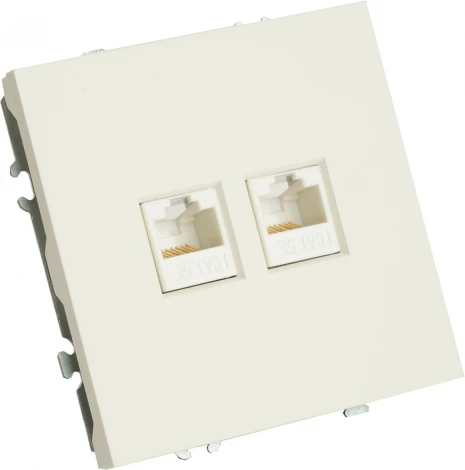 Розетка Ethernet RJ-45 (белый) Stekker Эмили 49874