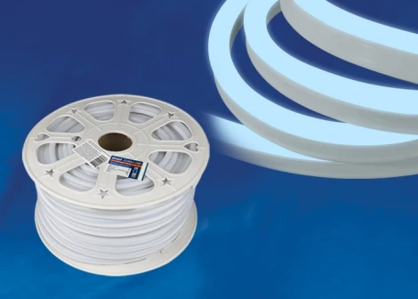 Светодиодная лента Uniel ULS-N21-2835-120LED/m-8mm-IP67-220V-8W/m-50M-DW бобина