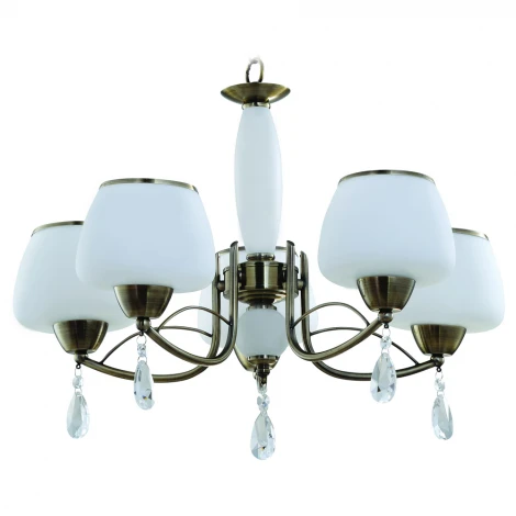 Подвесная люстра IDLamp 829 829/5-Oldbronze