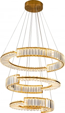 Подвесной светильник ярусный Zortes Moi ZRS.1201.03 (LED, 220V, хрусталь, пульт управления, на тросе, IP21)