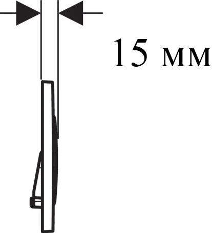 Кнопка смыва Geberit Sigma 20 115.882.14.1 черный матовый / хром глянцевый